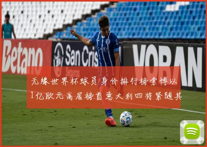 无缘世界杯球员身价排行榜索博以1亿欧元高居榜首意大利四将紧随其后